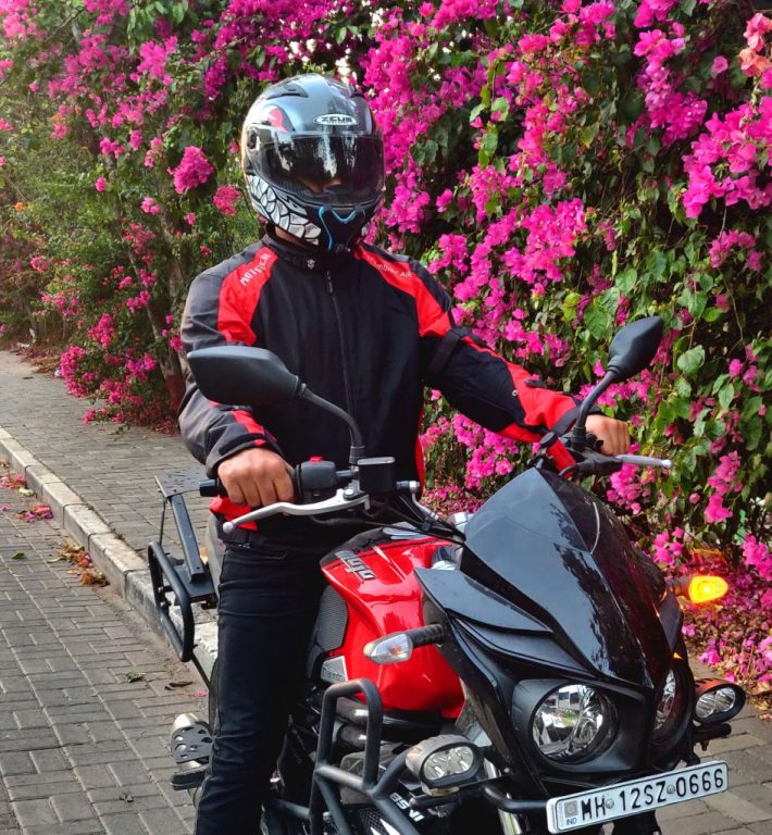 MotoTech Scrambler Air Motorcycle Jacket Red