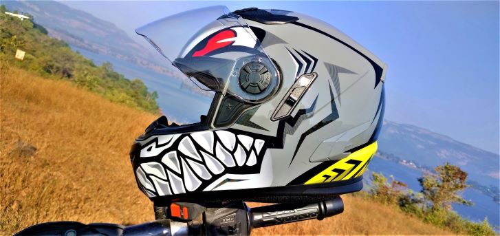 ZEUS ZS-813 AN31 HELMET – PANTONE GREY side view