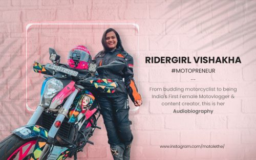 Ridergirl Vishakha - Indias First Female Motovlogger