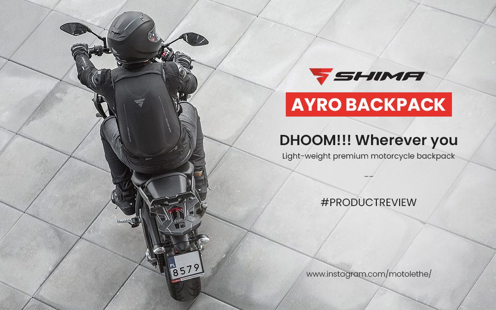 AYRO MOTORCYCLE BACKPACK Review – 1st impressions